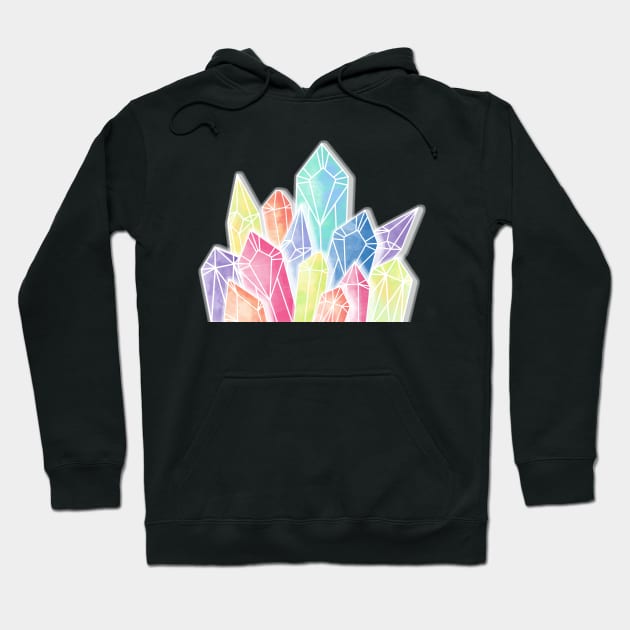 Crystals Pink Hoodie by PrintablesPassions